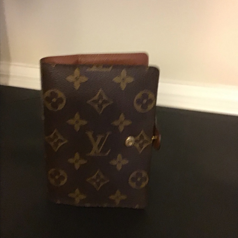 Monogram Agenda Leather/ Passport Pocket Agenda